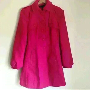 NEXT Pink Button Down Balloon Sleeve Jacket